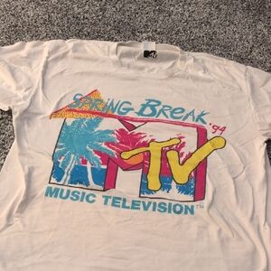 MTV Spring Break '94 White Graphic Tee